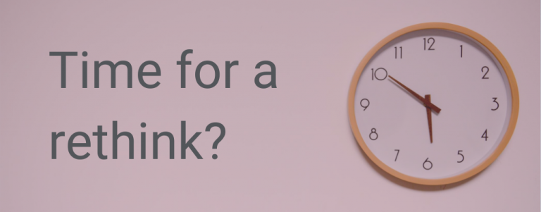 Time For Rethink Time for a rethink? | AHEP